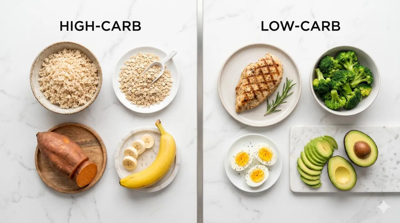 high vs low